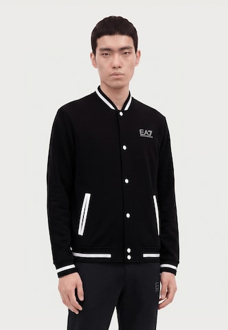 EA7 Emporio Armani Dressipluus, värv must: eest vaates
