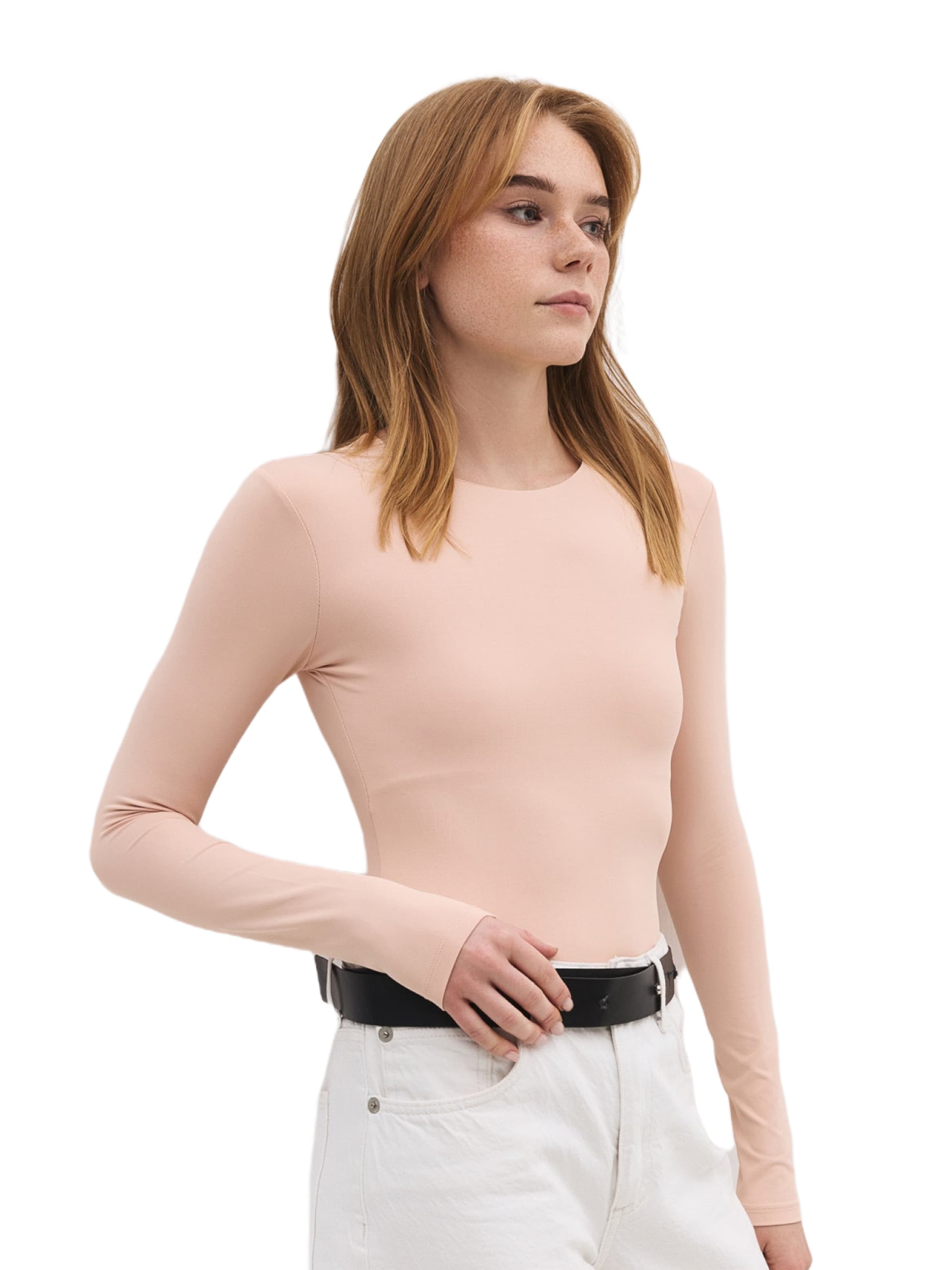 No Matter What Shirt in Roze: voorkant