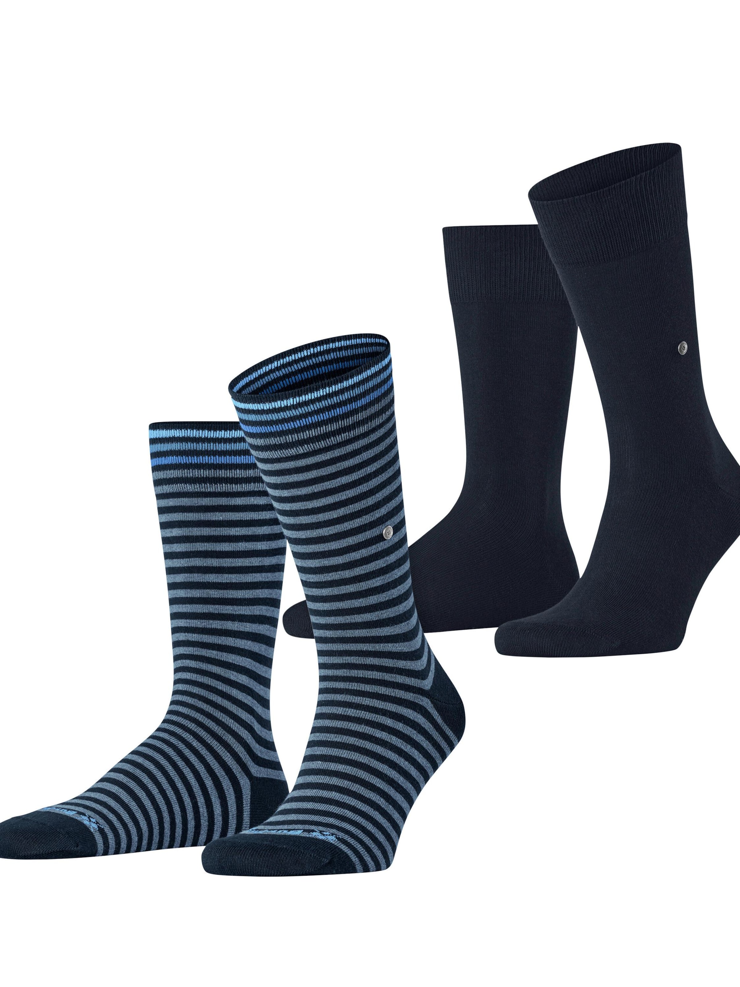 BURLINGTON Socks 'Everyday Stripe 2-Pack' in Blue: front