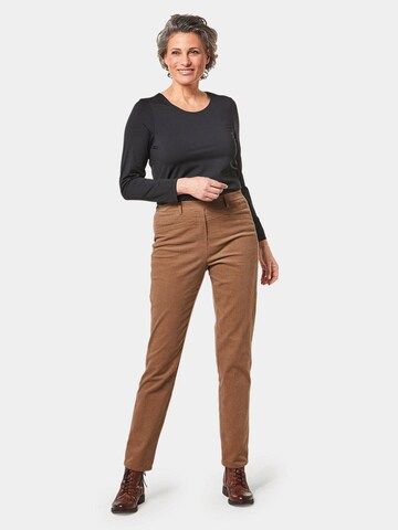 Regular Pantalon Goldner en beige