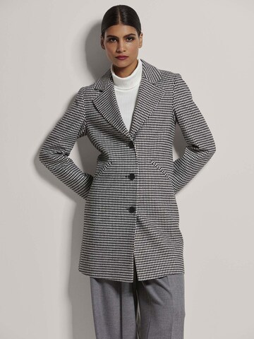 Manteau mi-saison MADELEINE en noir : devant