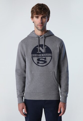 North Sails Sweatshirt in Grey: front