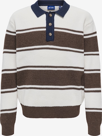 Only & Sons Junior Neulepaita 'OSJRODGER' värissä valkoinen: etupuoli