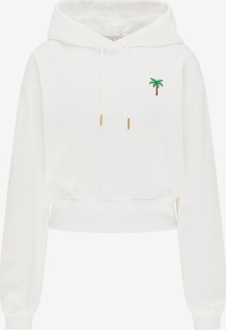 Sweat-shirt IZIA en blanc : devant