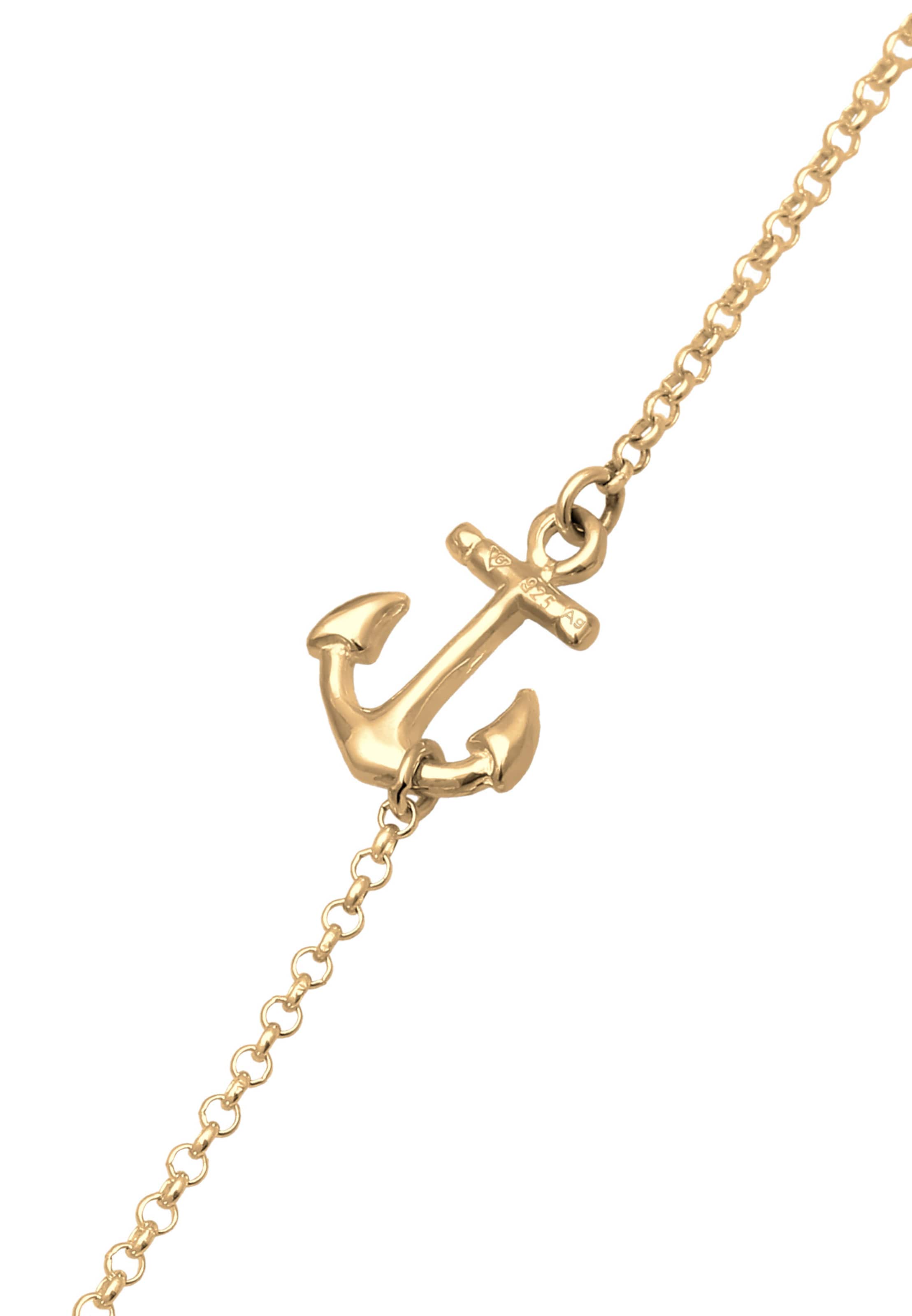 ELLI Voetsieraden 'Anker' in Goud