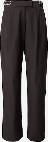 SCOTCH & SODAWide Leg/ Široke nogavice Hlače s naborima 'QUINN' - smeđa boja: prednji dio