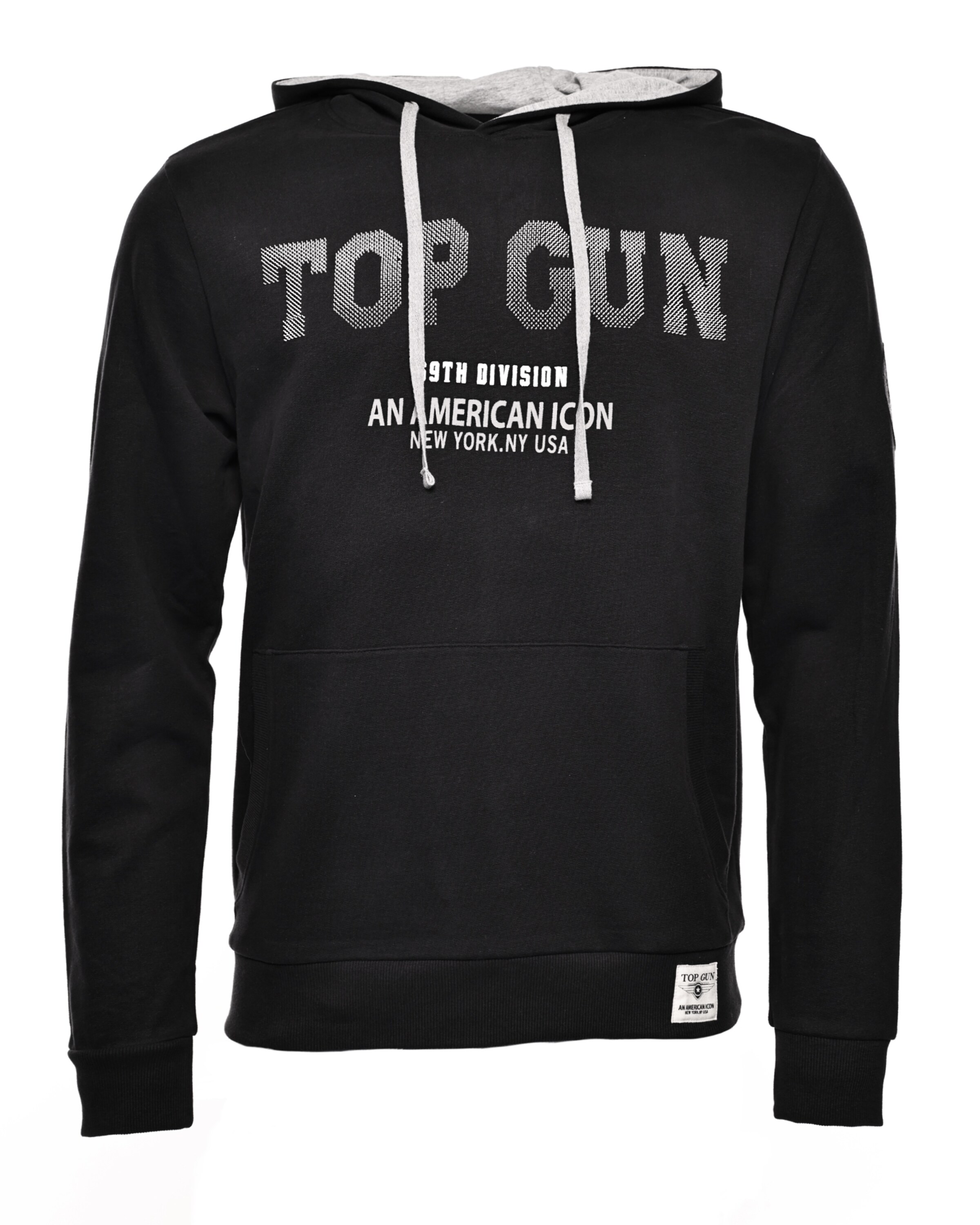 TOP GUN Sweatshirt in Black: front