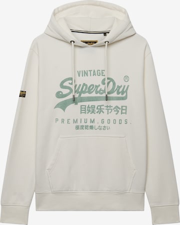 Superdry & CoSweater majica 'CLASSIC' - bijela boja: prednji dio