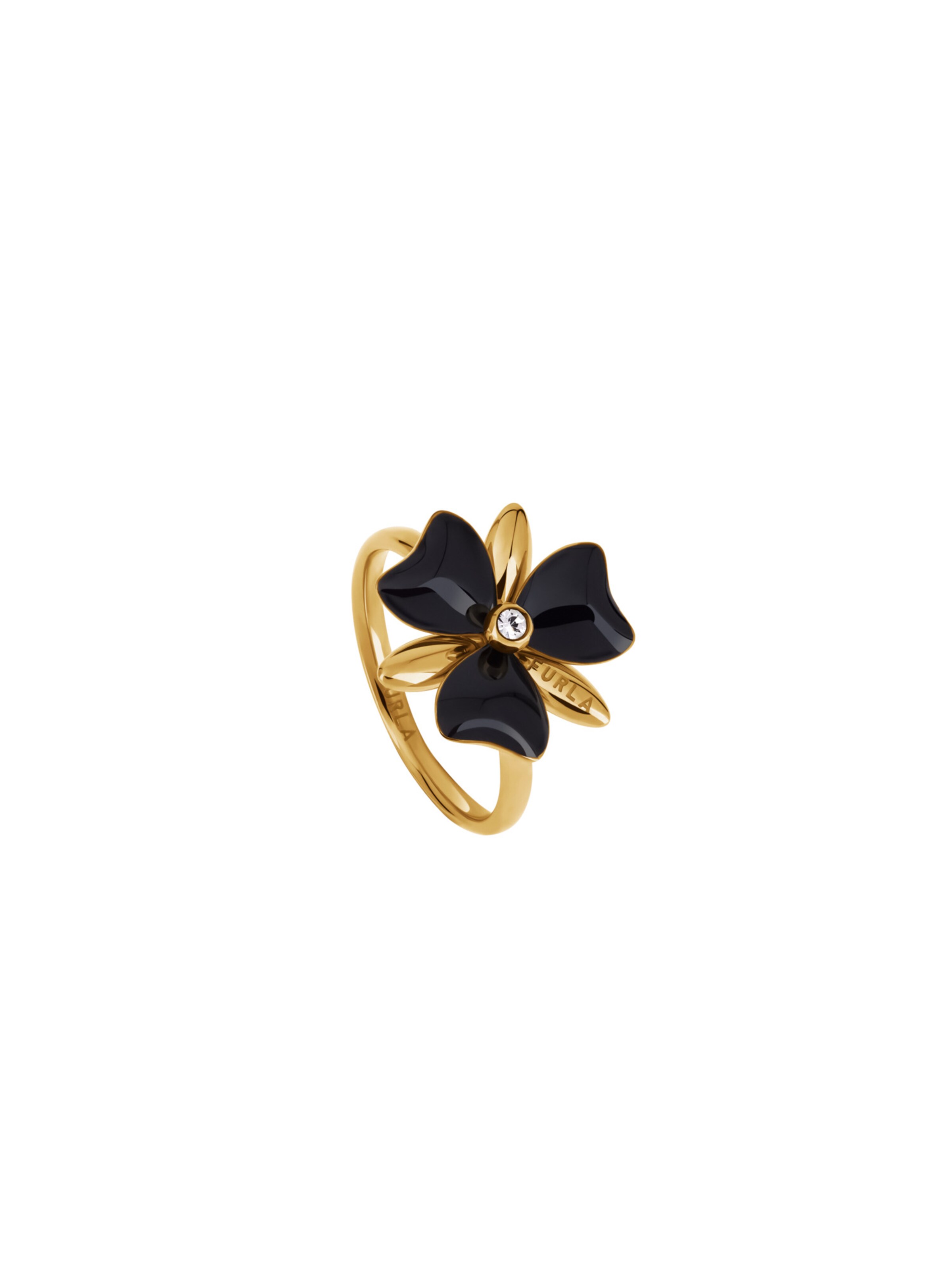 Furla Jewellery Ring 'Flora' i sort: forside