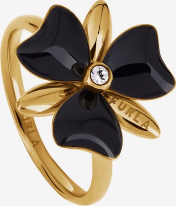Bague 'Flora' Furla Jewellery en noir : devant
