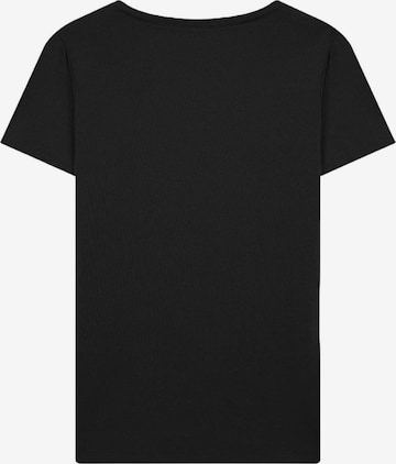 Maglietta 'V-Neck Slogan T-Shirt' di LTB Jeans in nero: frontale