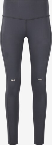 SOS Skinny Sportbroek 'Leysin' in Blauw: voorkant