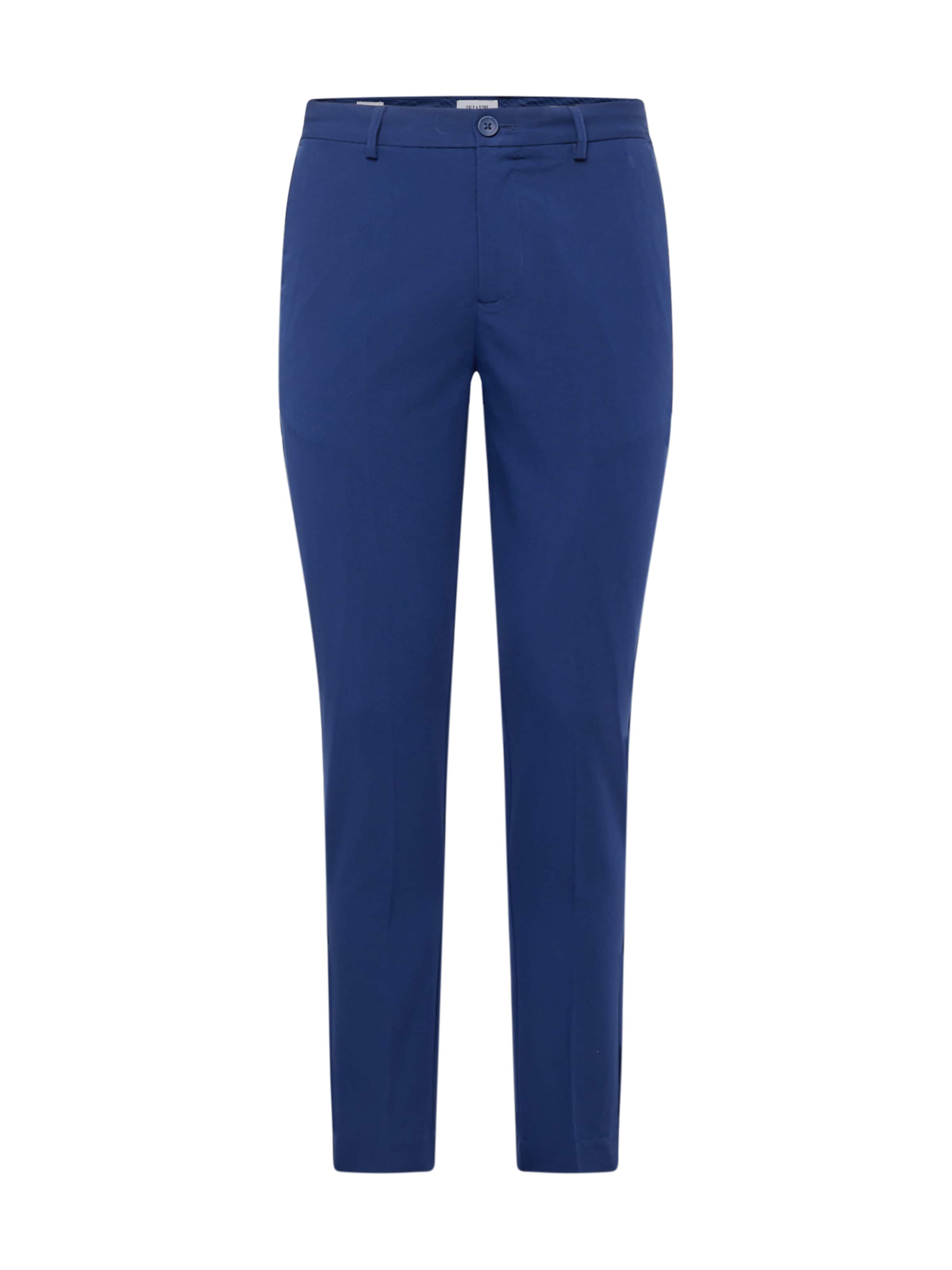 Only & Sons Úzky strih Nohavice s pukmi 'Eve' - Modrá: predná strana