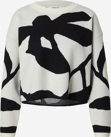 balta ABOUT YOU Megztinis 'Leona': priekis