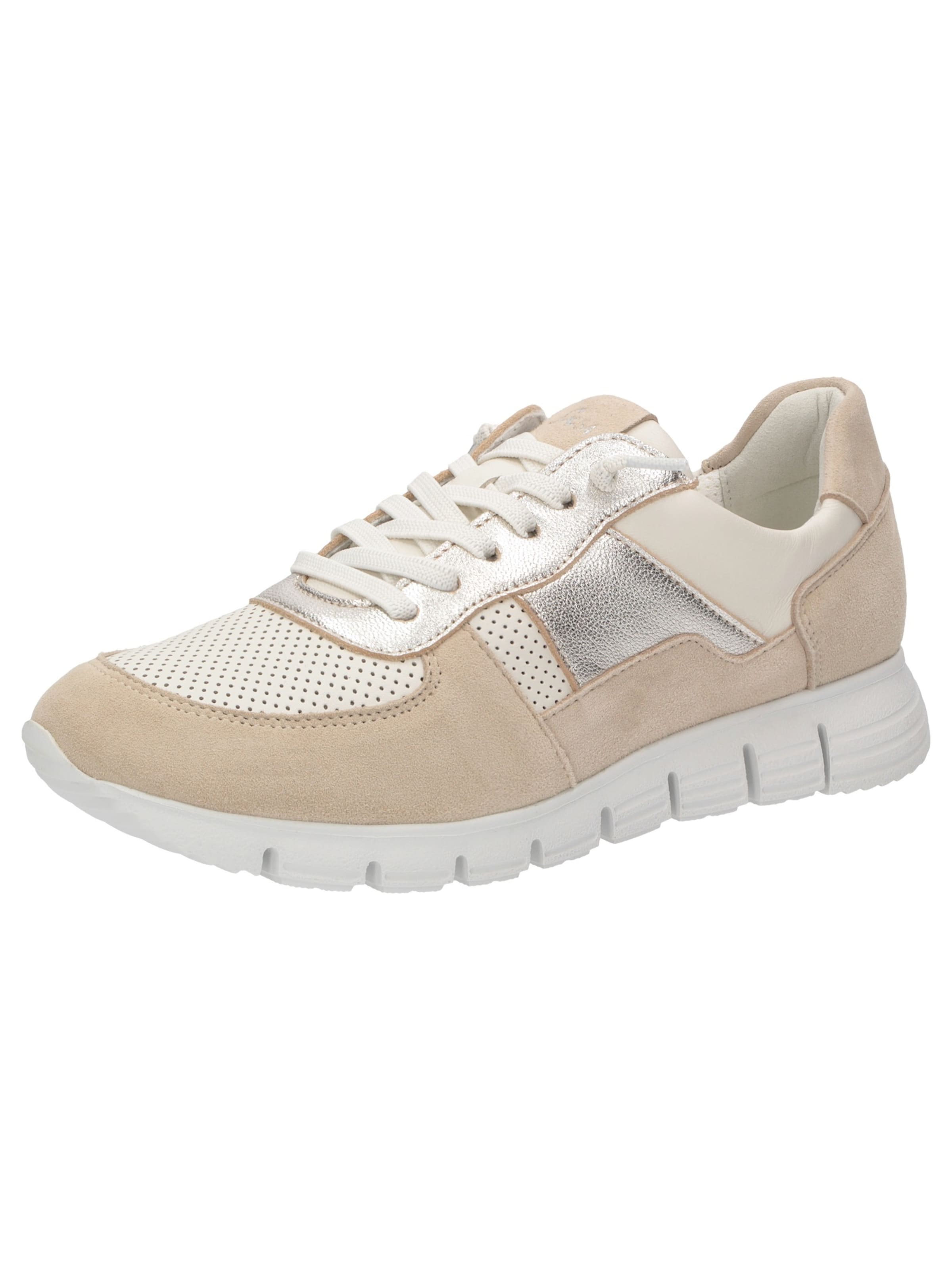 SIOUX Platform trainers in Beige: front