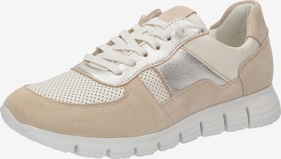 SIOUX Sneaker in 36 in beige / elfenbein / silber, Produktansicht