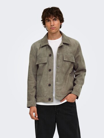 Only & Sons Jacke 'ONSNartey' in Braun: Vorderseite