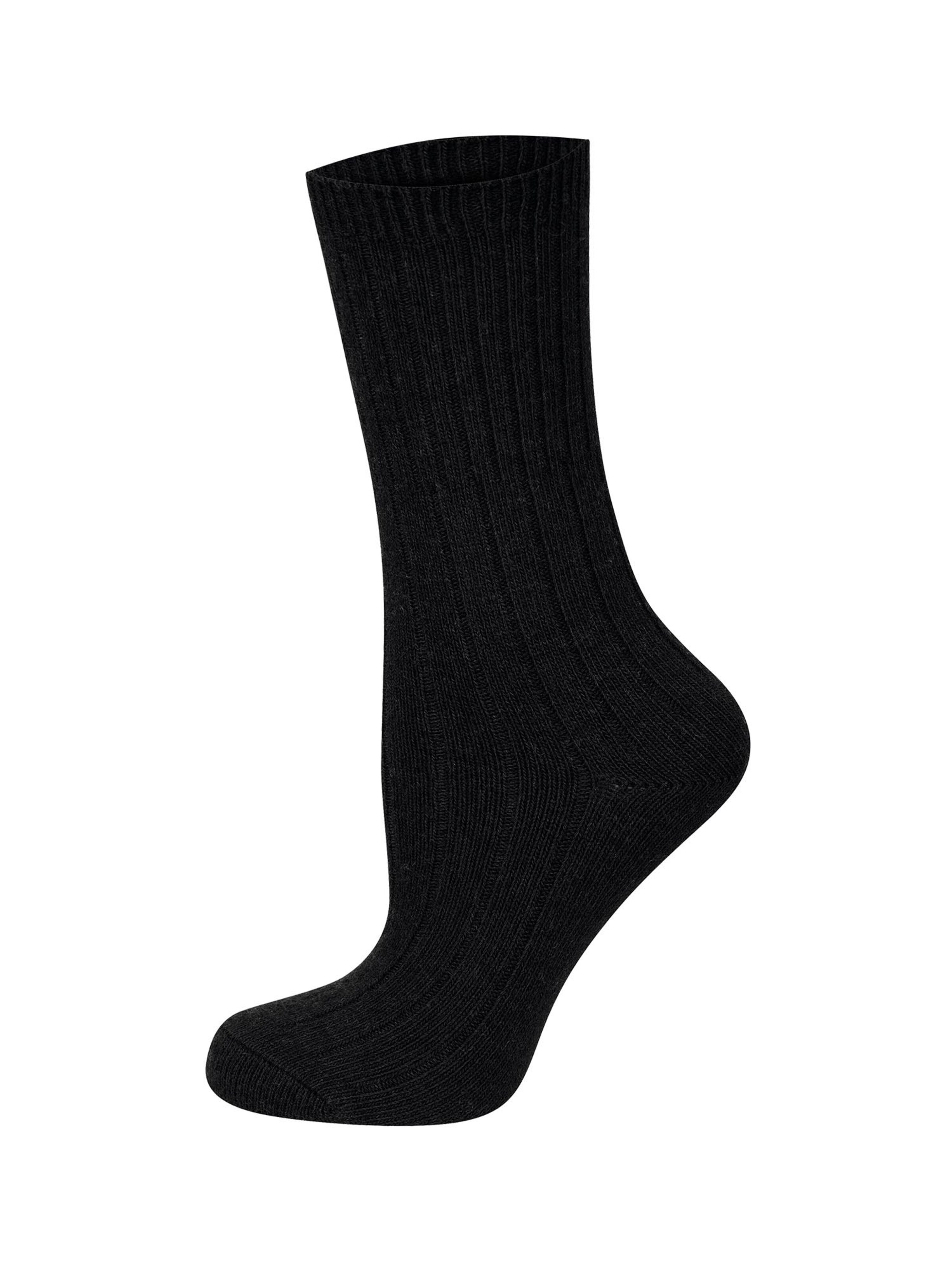 Nur Die Meias ' Premium Wolle & Kaschmir ' em 35-38 em preto, Vista do artigo