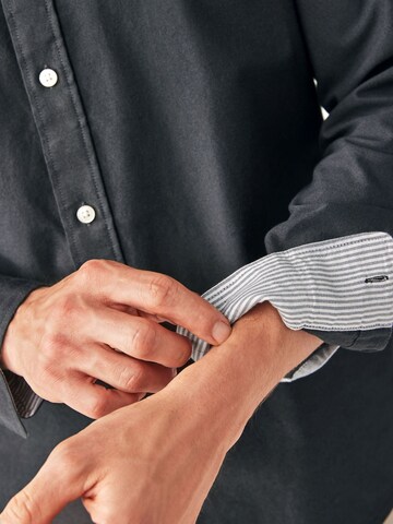 Next Slim fit Button Up Shirt in Grey