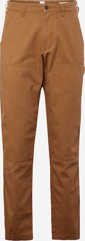 GAP Normalny krój Spodnie 'CARPENTER' w kolorze brązowy: przód