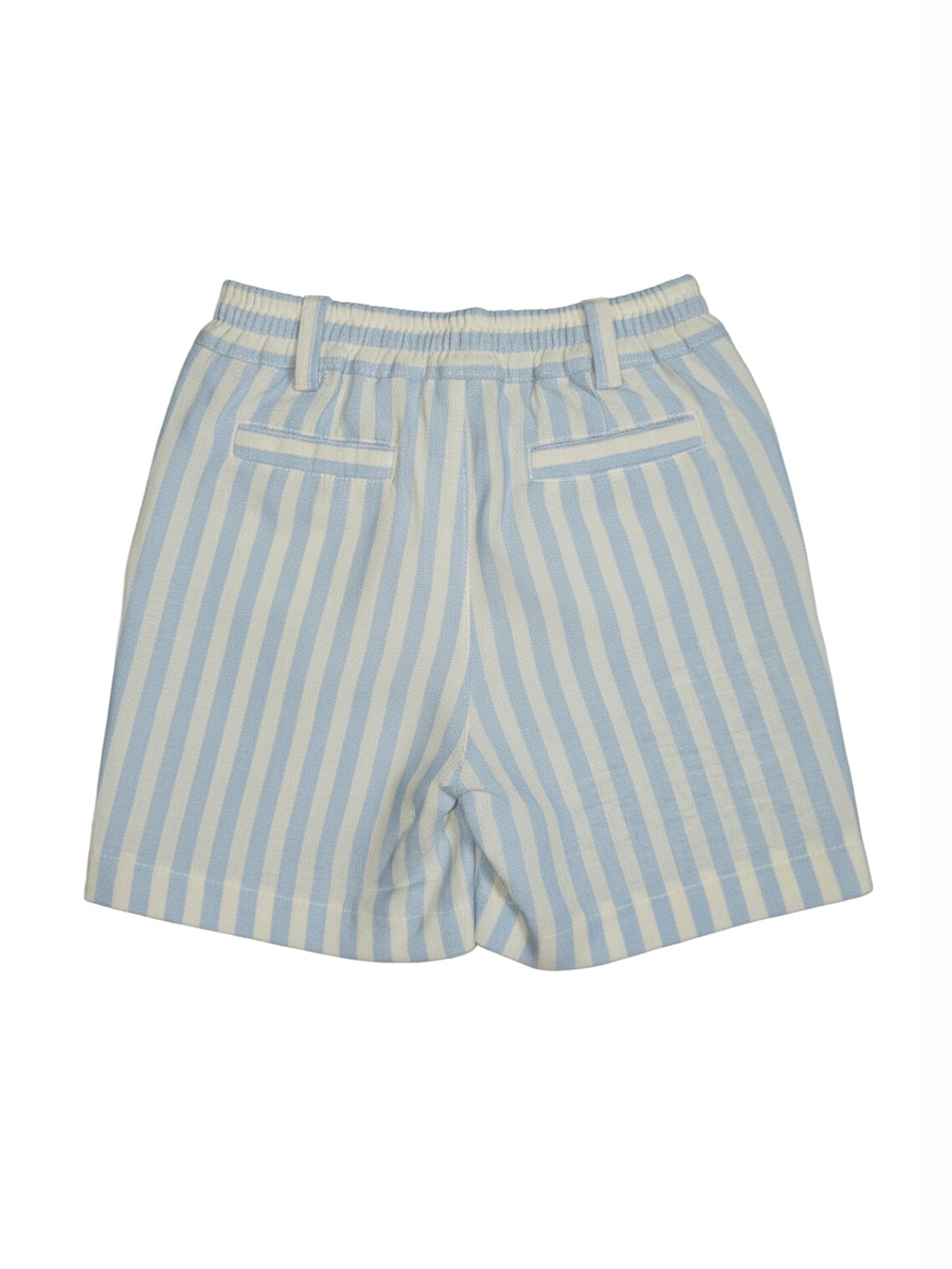 regular Pantaloni 'Bermuda bianco-celeste per neonato' di Jeckerson in bianco