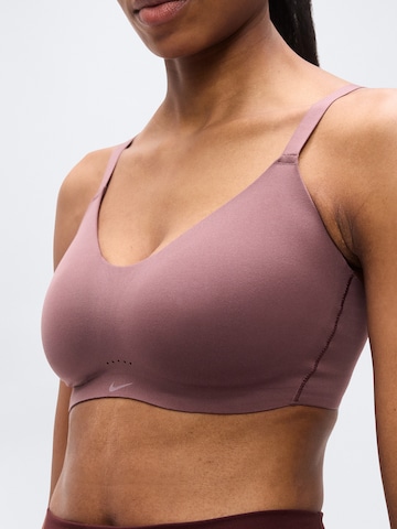 NIKE Bustier Sport bh 'ALATE MINIMALIST' in Lila