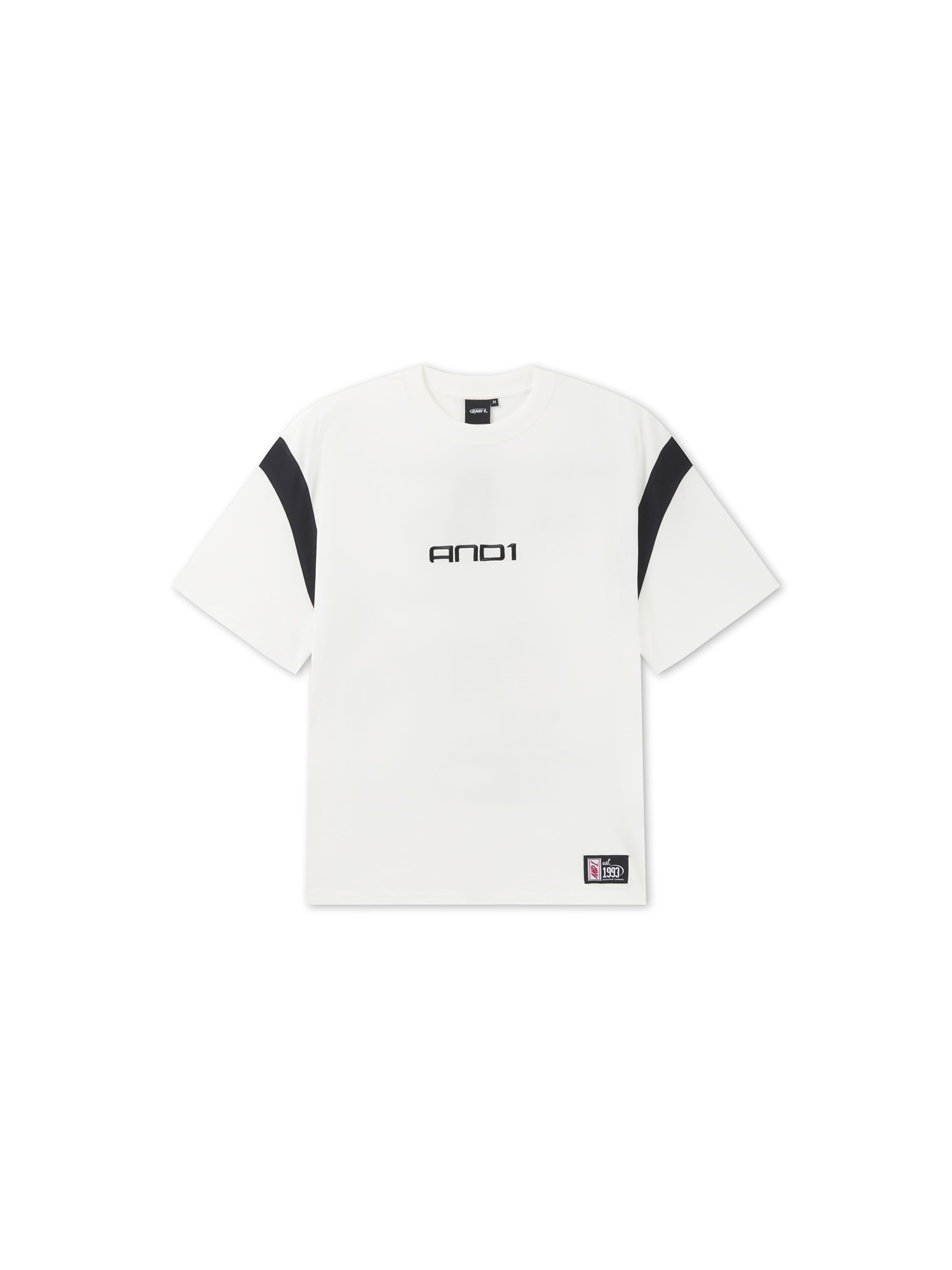 T-shirt 'Dancefloor' AND1 en blanc : devant