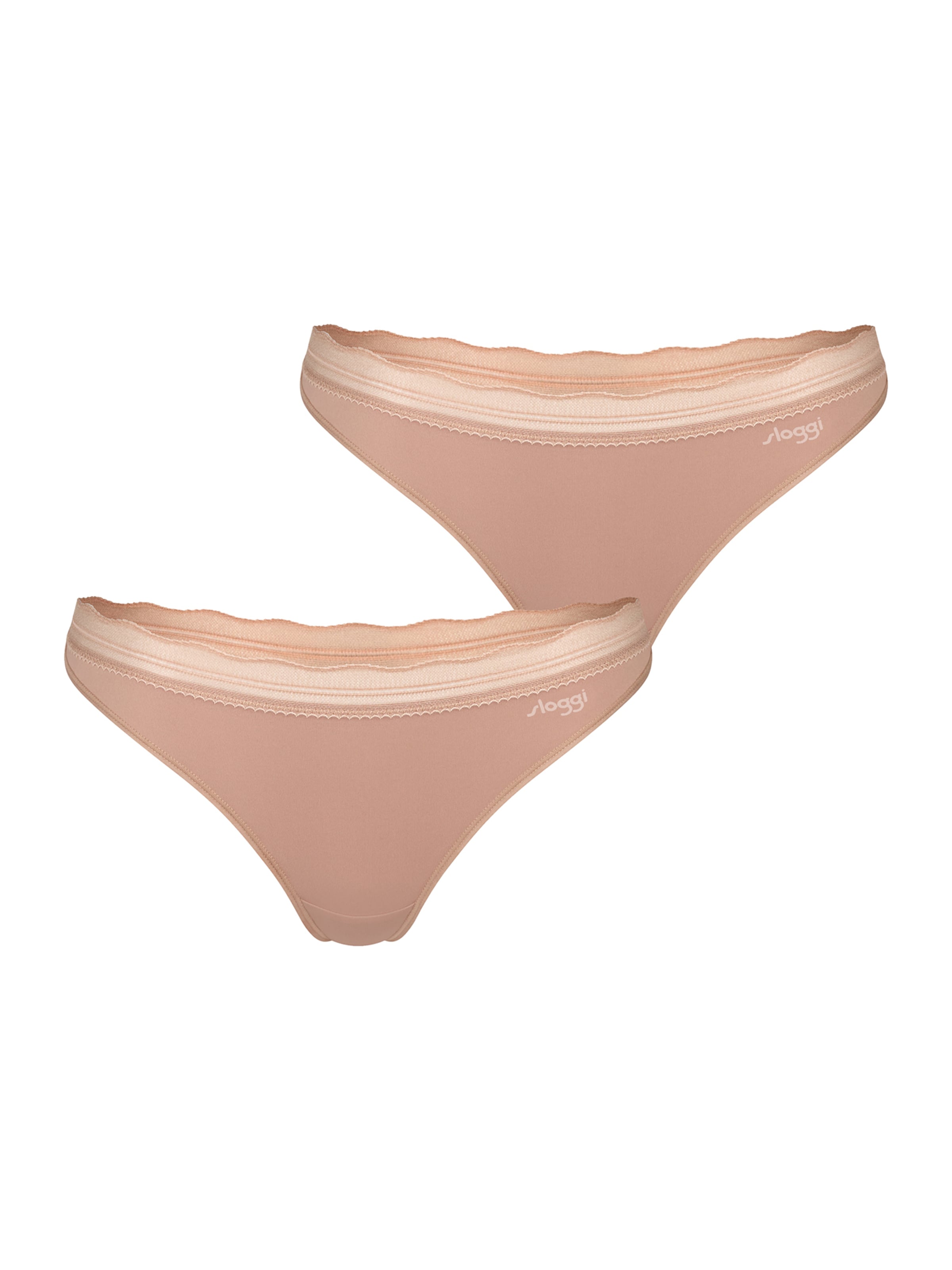 SLOGGI String ' Blue GO Blush ' in Beige: front