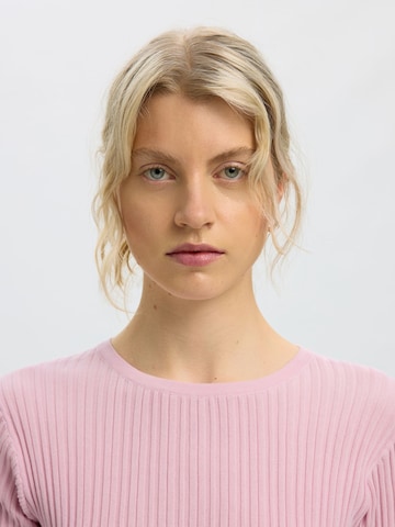 SELECTED Sweter 'SLWTOLEDO' w kolorze różowy