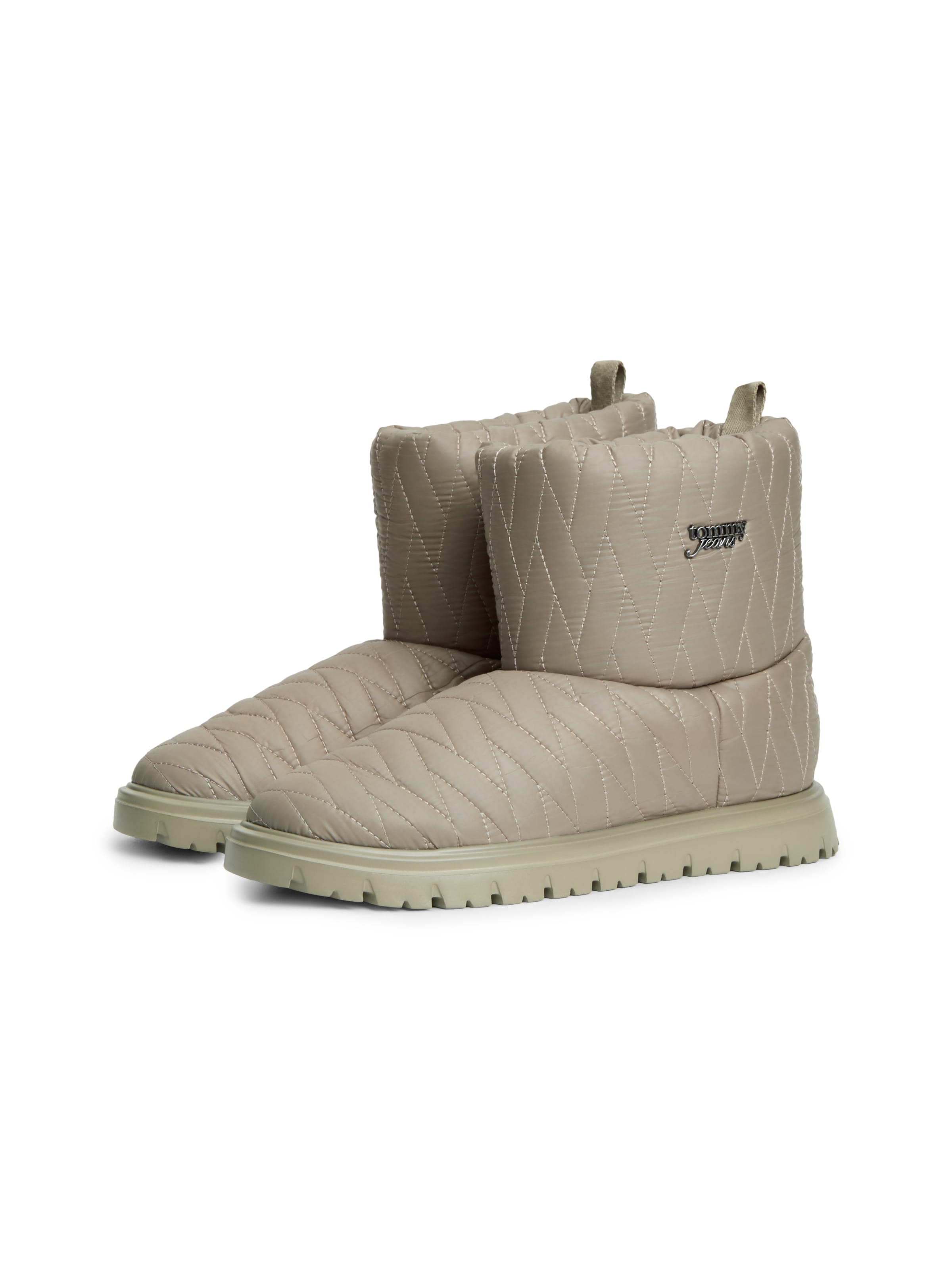 Bocanci de zăpadă de la Tommy Jeans pe bej