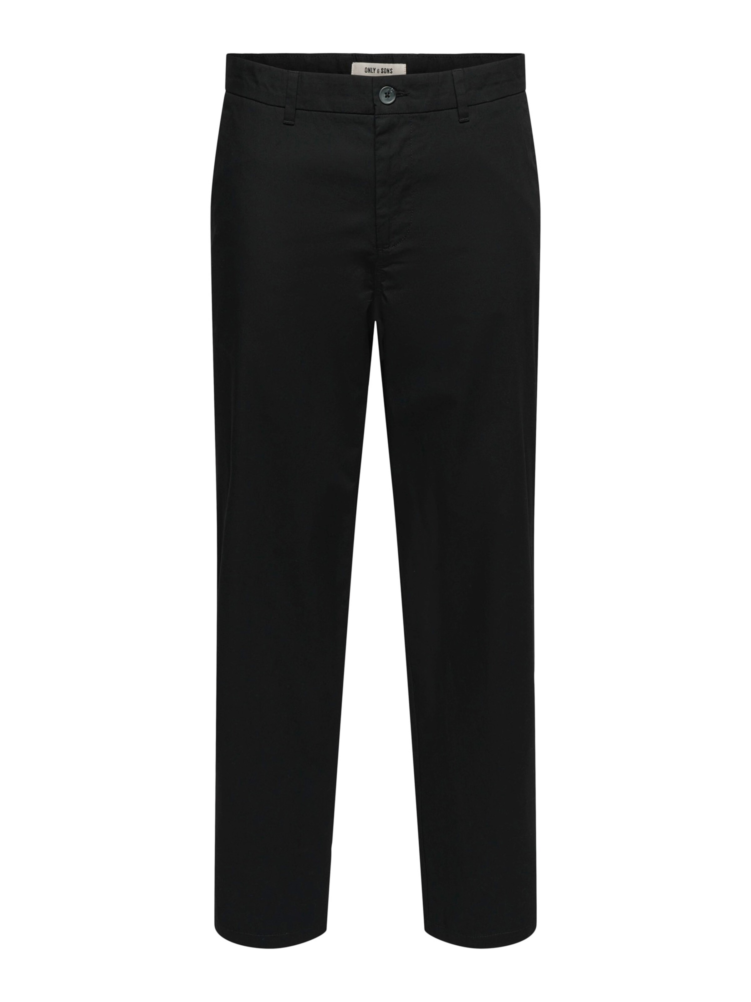 Only & Sons Loose fit Chino Pants 'ONSLAGO' in Black: front