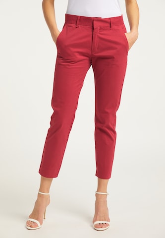 DreiMaster Maritim Slimfit Hose in Rot: Vorderseite