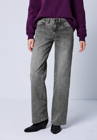 Street One Studio Loosefit Jeans in Grau: Vorderseite