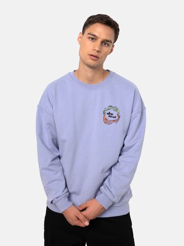 Sweat-shirt elho en violet : devant