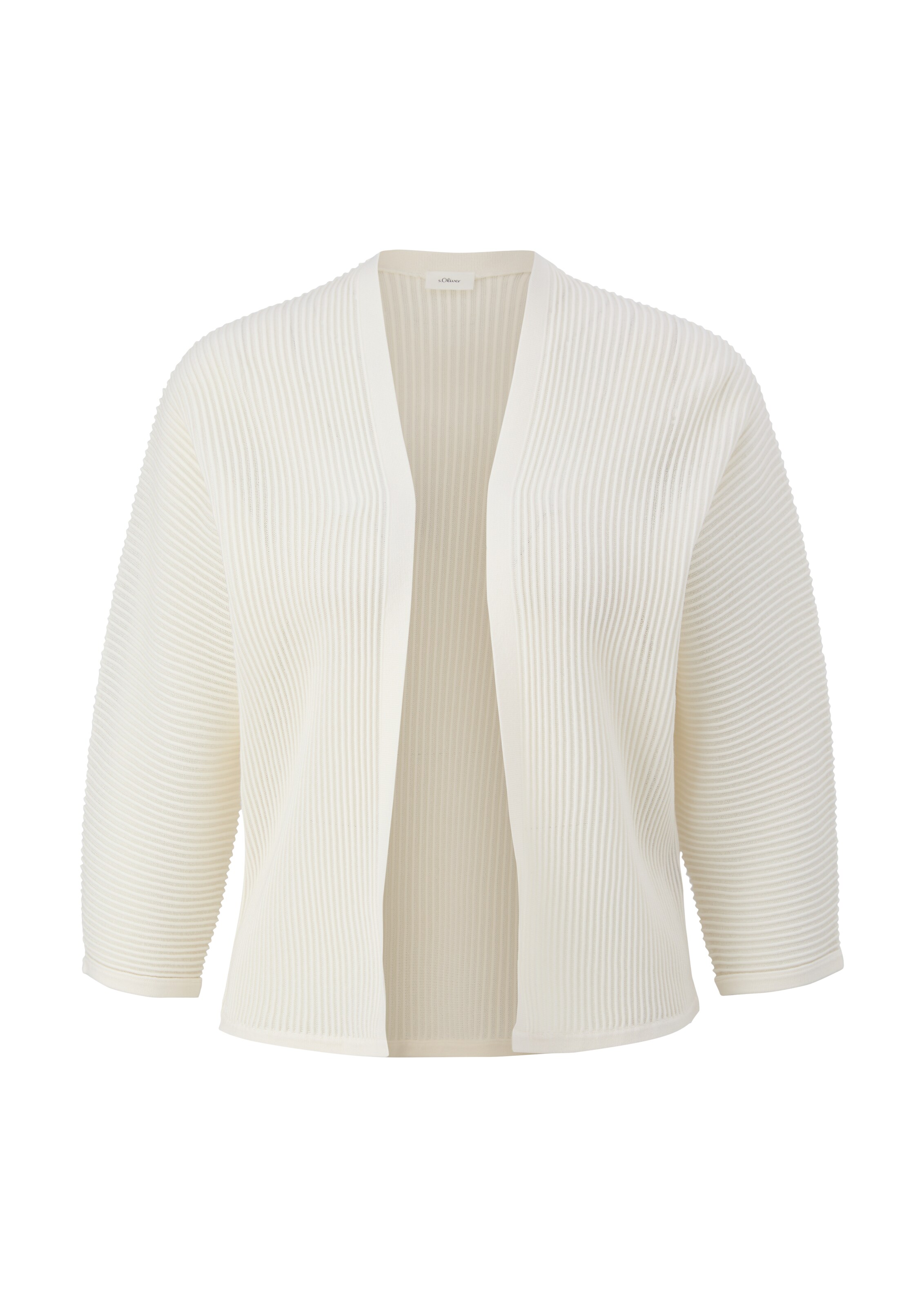 s.Oliver BLACK LABEL Strickjacke in Beige: Vorderseite