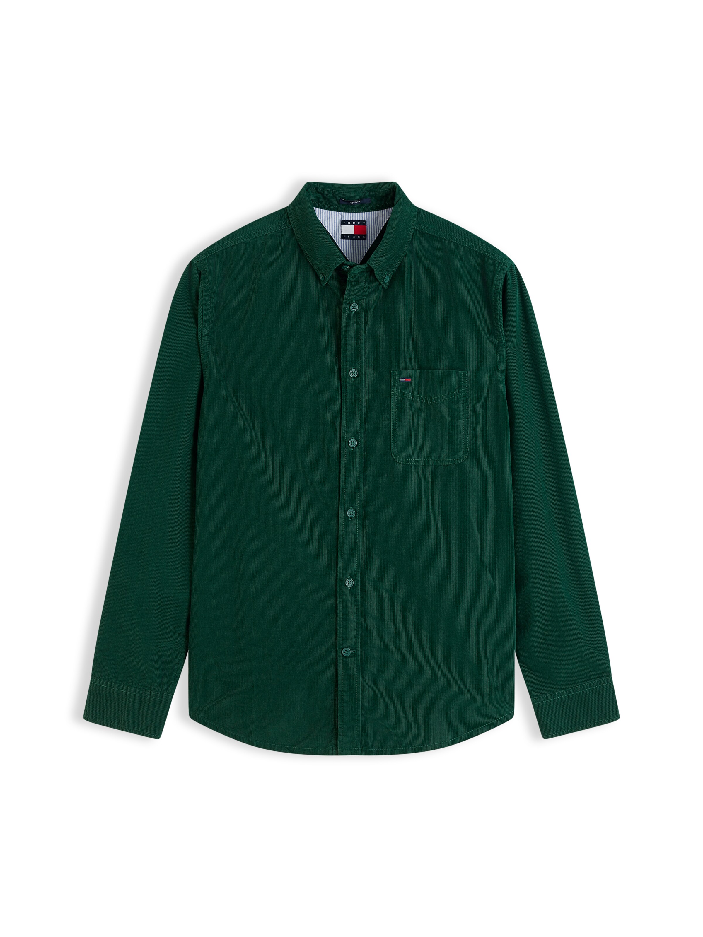 Chemise Tommy Jeans en vert : devant