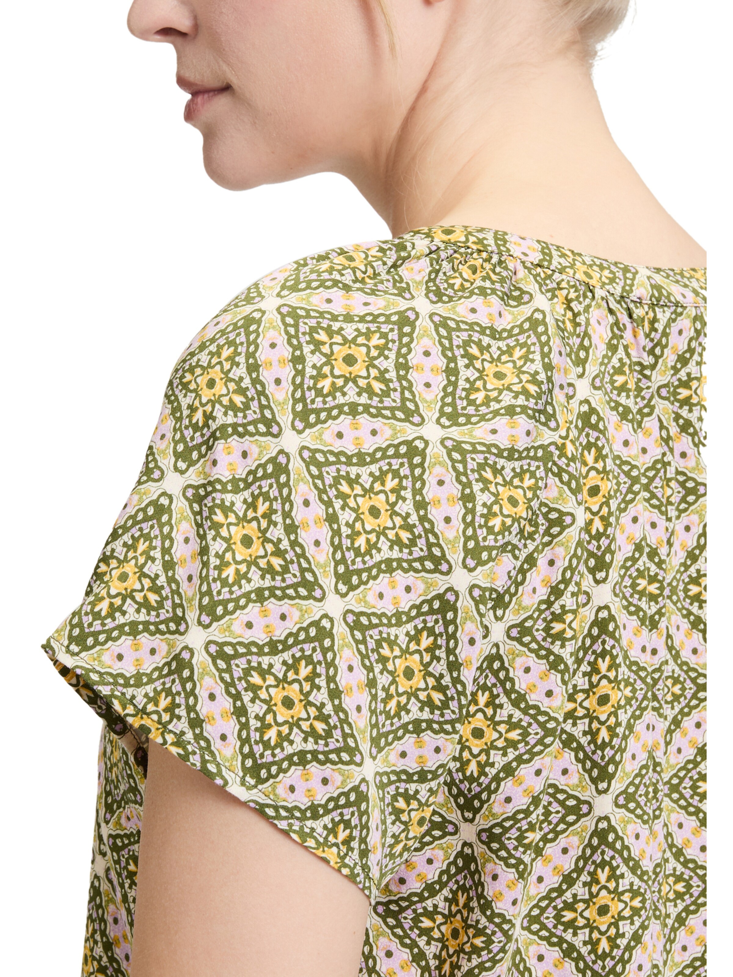 Cartoon Bluse in Grün