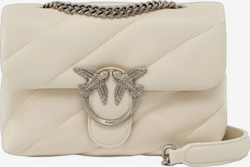 balta PINKO Rankinė 'Pinko Sac Rabat Love Puff Mini Cl Sheep Nappa Blanc': priekis