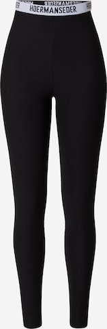 Skinny Leggings 'Elisa' de la Hoermanseder x About You pe negru: față