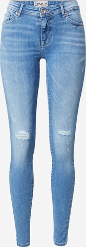 Skinny Jeans 'PUSH' de la ONLY pe albastru: față