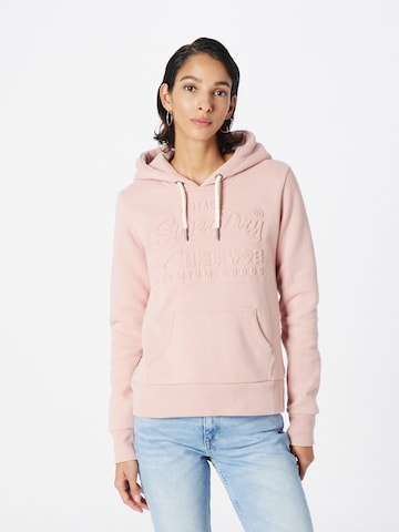 Superdry Sweatshirt in Pink: predná strana