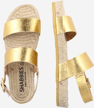 SHABBIES AMSTERDAM Sandale in Gold