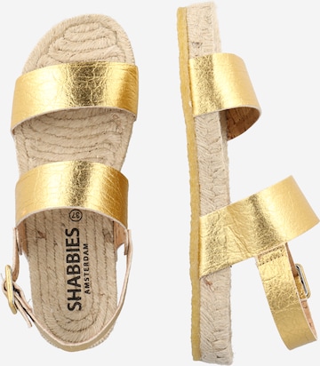 SHABBIES AMSTERDAM Sandals in Gold