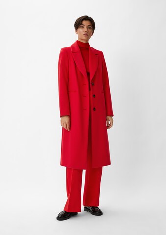 COMMA Between-Seasons Coat in Red: front