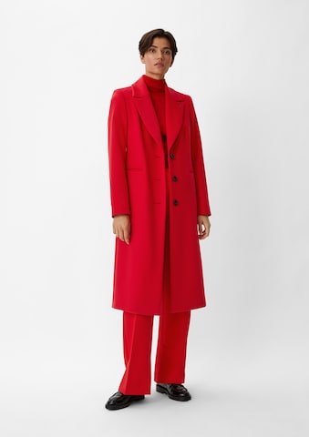 COMMA Between-Seasons Coat in Red: front