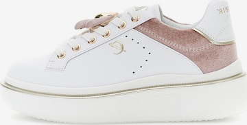 CAFè NOIR Platform trainers in White: front