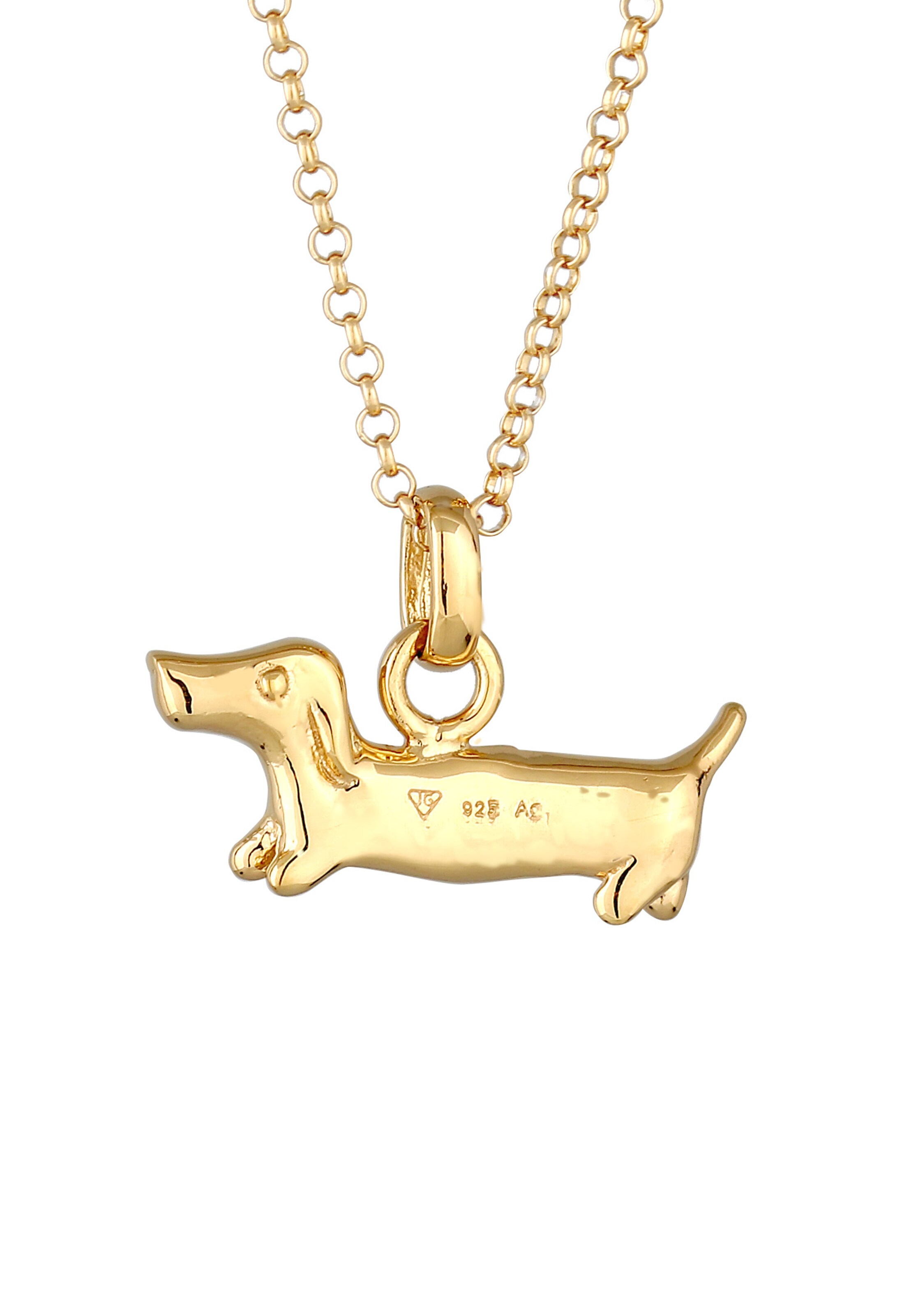 ELLI Necklace 'Dackel' in Gold