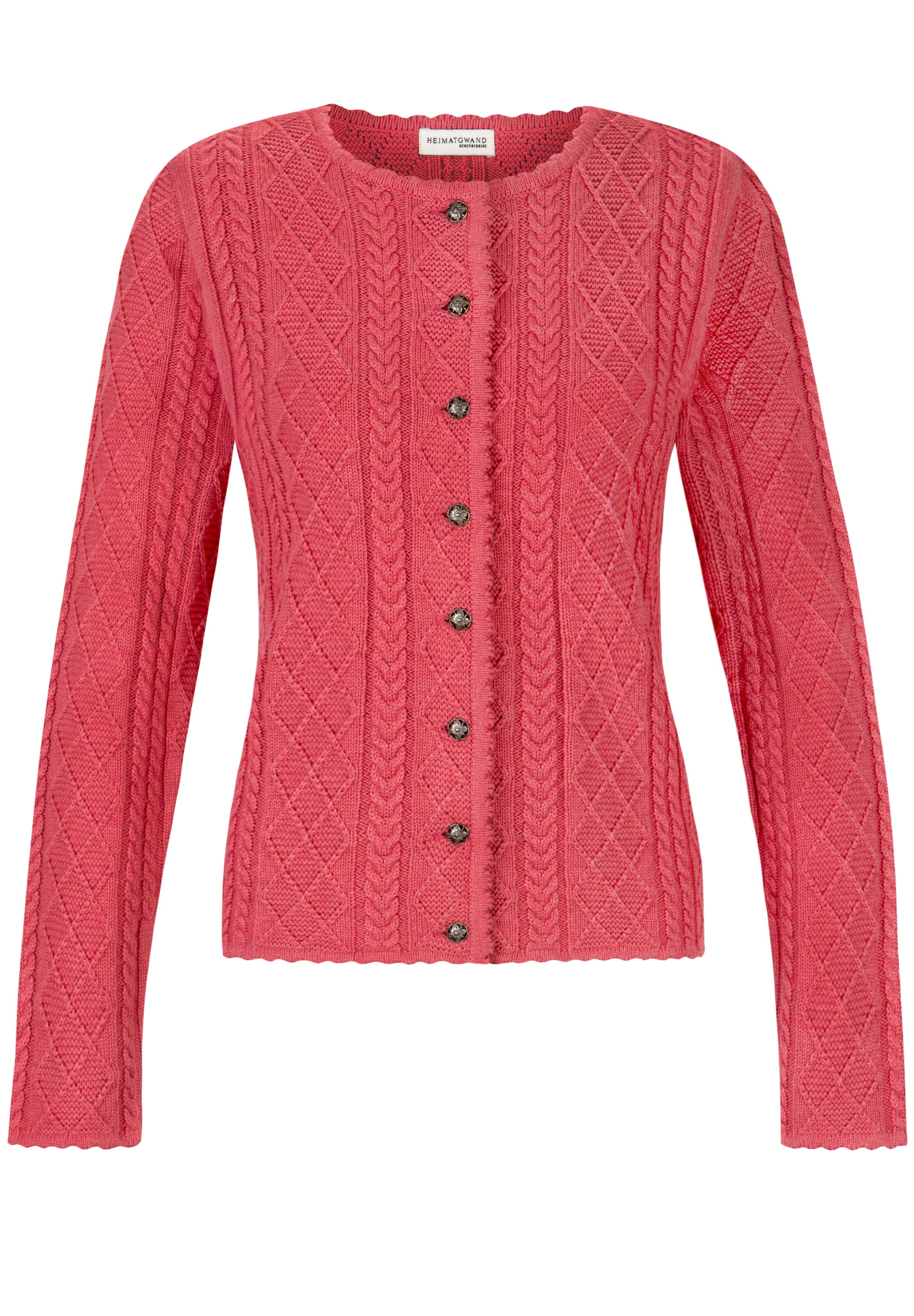 STOCKERPOINT Trachtenstrickjacke 'Lavina' in Pink: Vorderseite