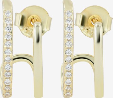 Akzent Earrings '"Luisa" aus 925 Sterlingsilber, rhodiniert, langlebig' in Gold: front