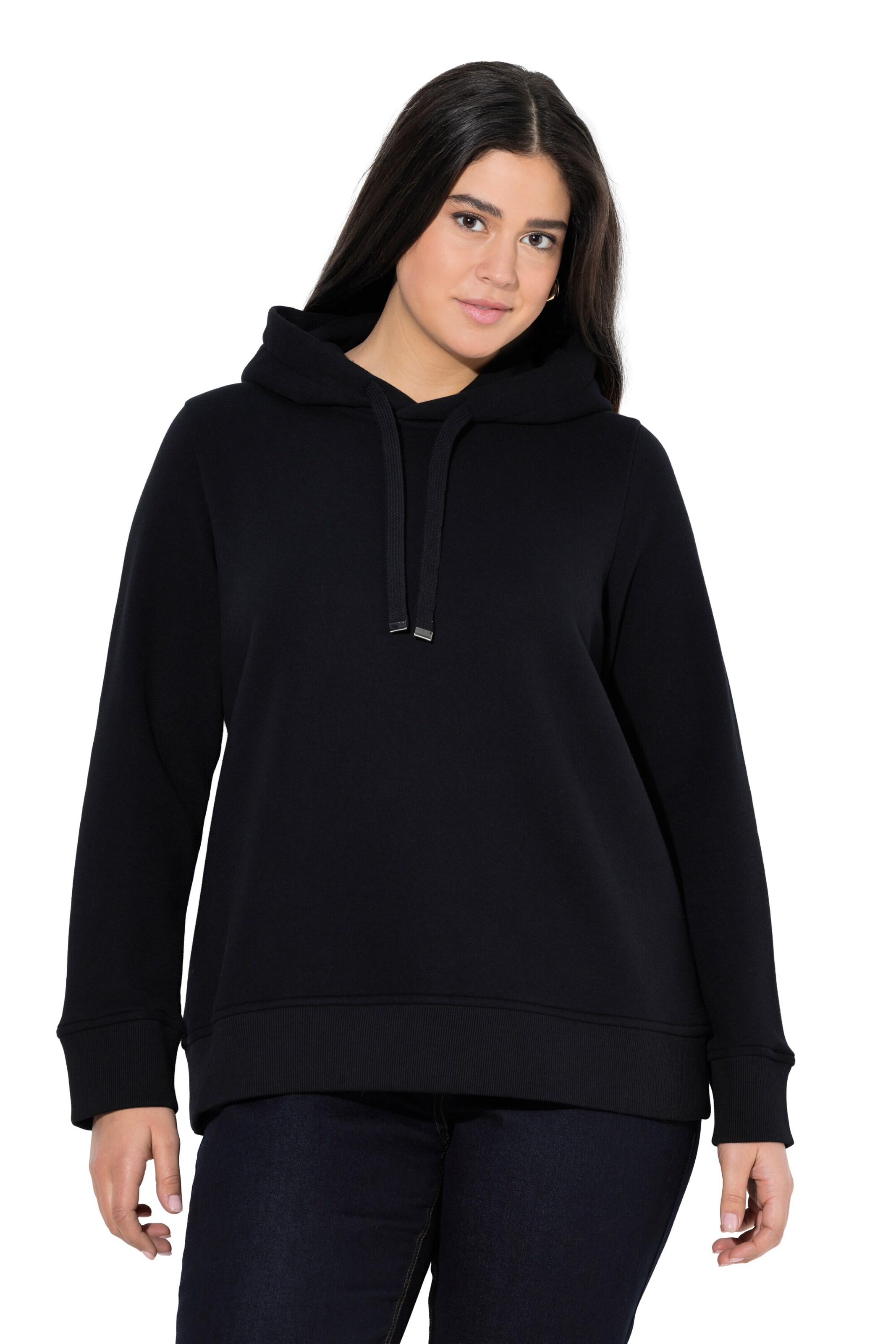 Ulla Popken Sweatshirt in Black: front